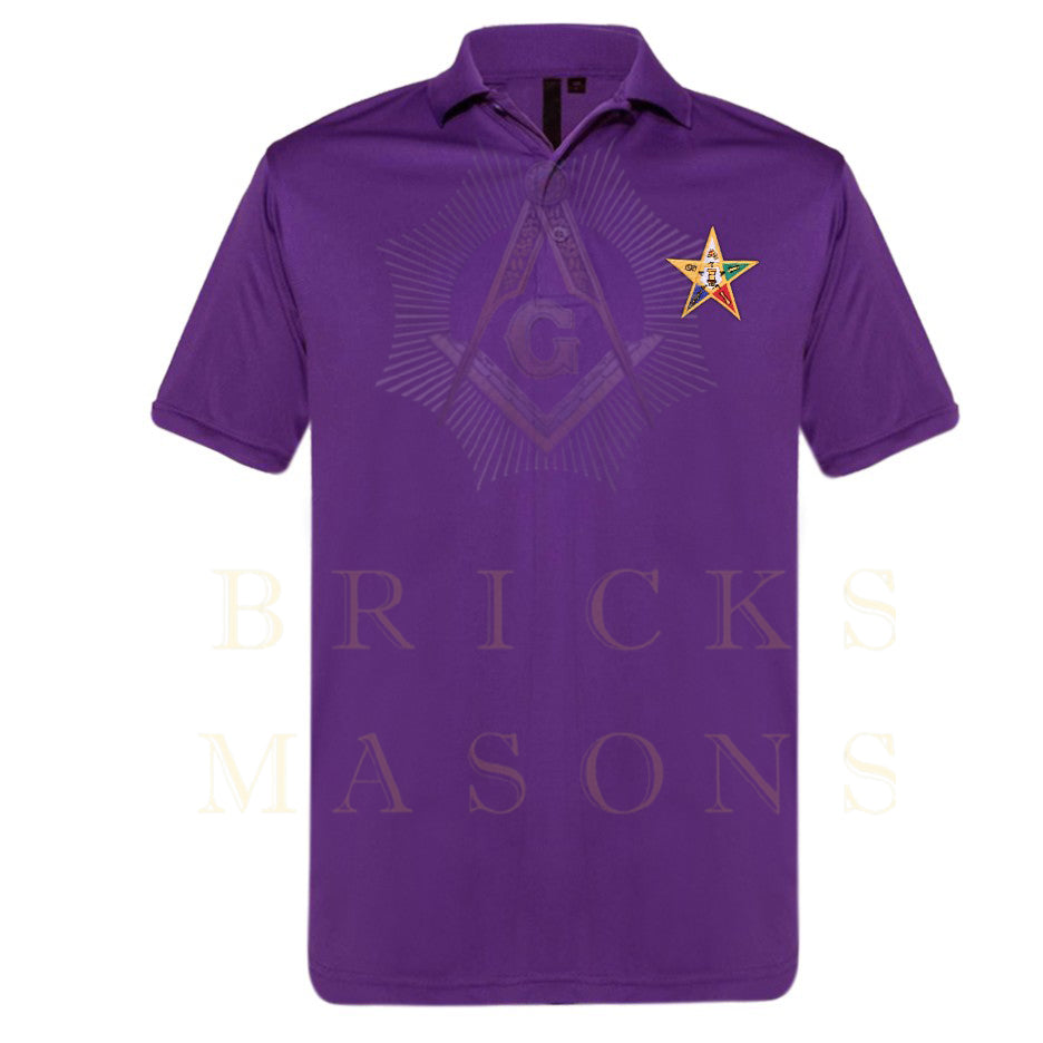 OES Polo Shirt - Eastern Star Various Colors - Bricks Masons