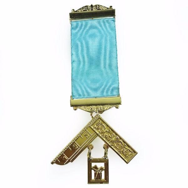Past Master Craft Breast Jewel - Gold Plated - Bricks Masons