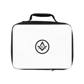 Master Mason Blue Lodge Lunch Bag - Square & Compass G in Black