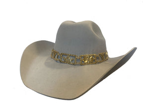 Master Mason Blue Lodge Hatband - Gold Jeweled