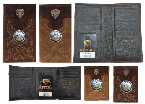 Past Master Blue Lodge Wallet - Square & Compass Tan and Brown