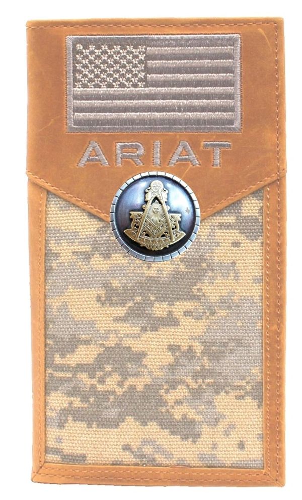 Past Master Blue Lodge Wallet -  US Flag