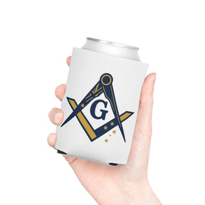 Master Mason Blue Lodge Australia Jurisdiction Can Cooler - S&C G Australia Flag - Bricks Masons