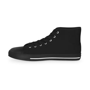 KYCH Sneaker - High Top Black & White Golden Emblem - Bricks Masons