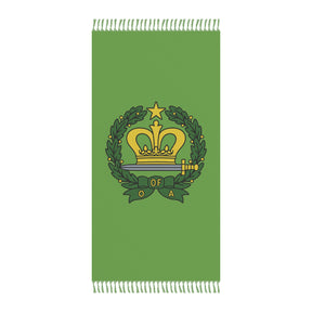 Order of the Amaranth Towel - Green Polyester Beach Cloth - Bricks Masons