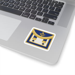 Master Mason Blue Lodge Sticker Decal - Kiss-Cut Blue Apron - Bricks Masons