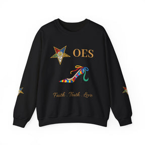 OES Sweatshirt - Faith Truth & Love with The Colorful Eastern Star - Bricks Masons