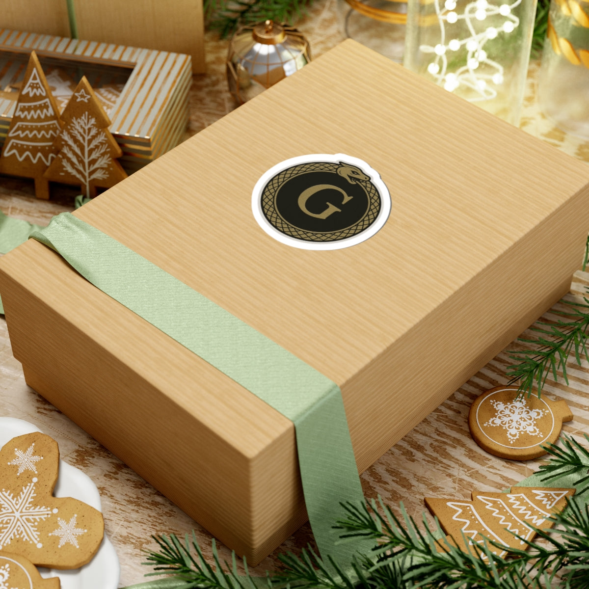 Master Mason Blue Lodge Sticker Decal - Kiss-Cut Ouroboros - Bricks Masons