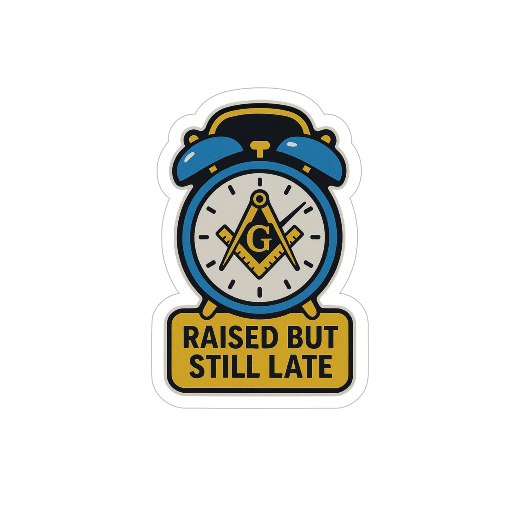 Master Mason Blue Lodge Sticker Decal - Outdoor Die-Cut - Bricks Masons