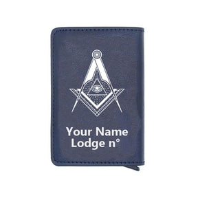 Master Mason Blue Lodge Wallet - Various Colors - Bricks Masons