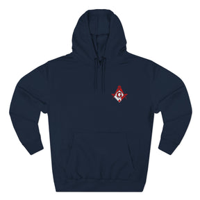 Master Mason Blue Lodge Canada Jurisdiction Hoodie - Embroidered Front Badge - Bricks Masons