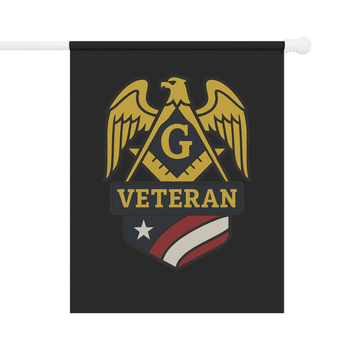 Master Mason Blue Lodge Yard Flag - Veteran Mason Printed Poly Poplin - Bricks Masons