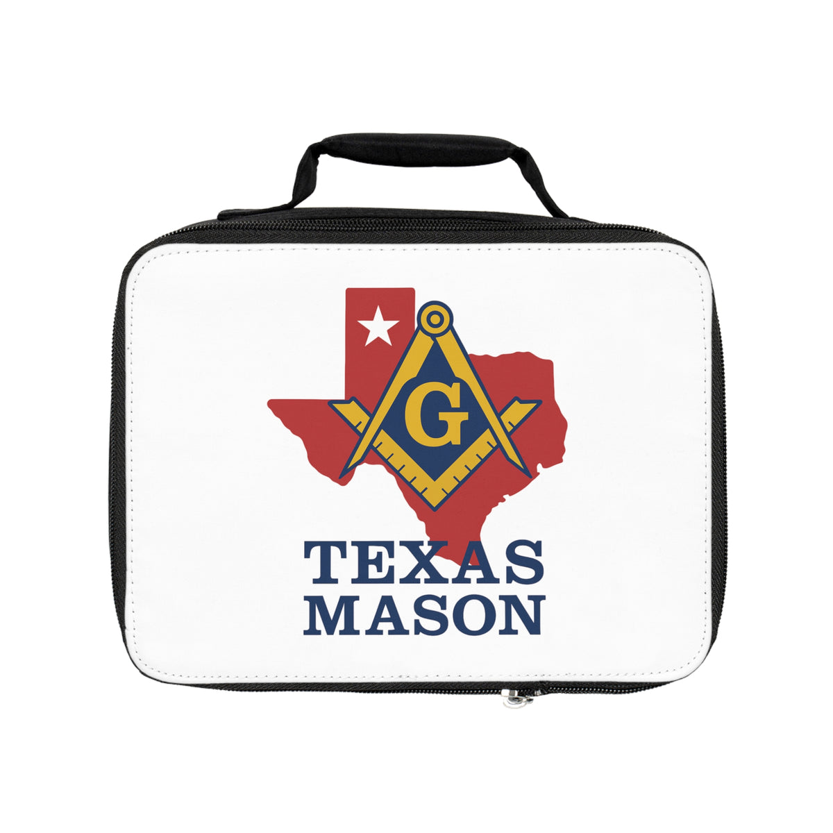 Master Mason Blue Lodge Lunch Bag - Texas Mason Fully Insulated - Bricks Masons