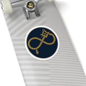 Master Mason Blue Lodge Sticker Decal - Kiss-Cut Colorful - Bricks Masons