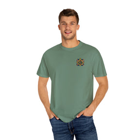 Master Mason Craft T-Shirt - United Kingdom Mason Garment-Dyed Tee - Bricks Masons