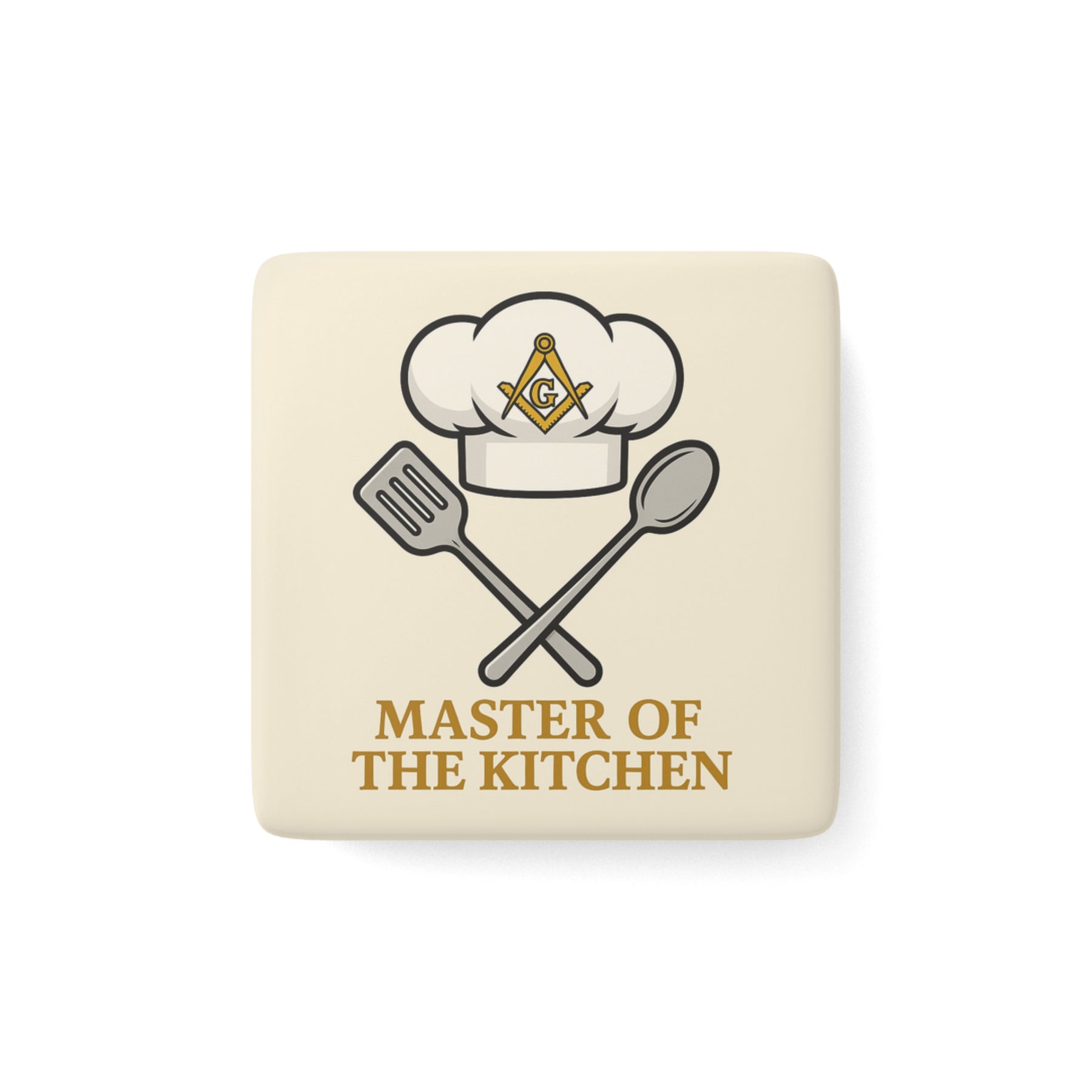 Master Mason Blue Lodge Magnet - Porcelain With Magnet - Bricks Masons