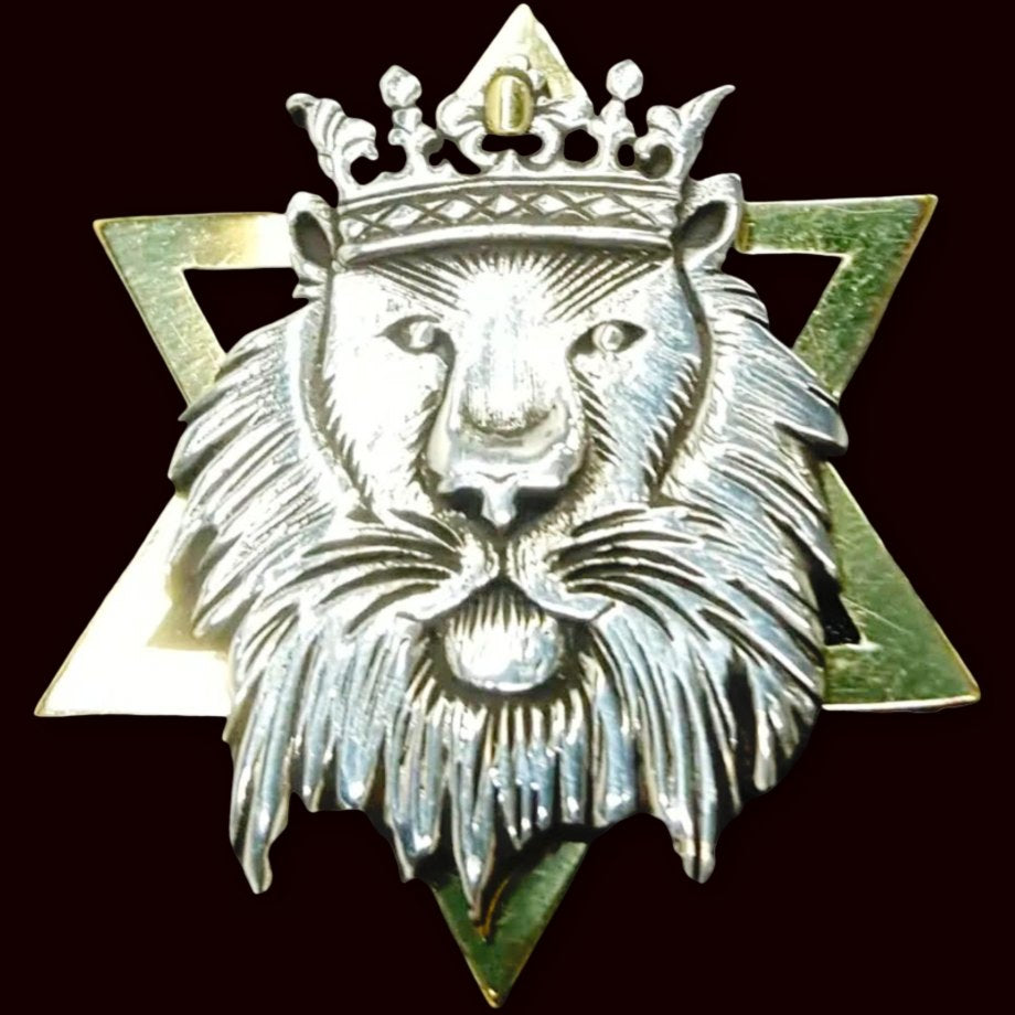 I said Leon Judah Rastafari Silver and Duble Gold 4 Cm Art 1341 - Bricks Masons