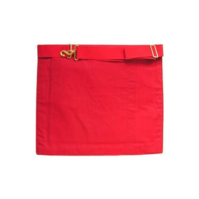 13th Degree Scottish Rite Apron - White & Red Moire - Bricks Masons