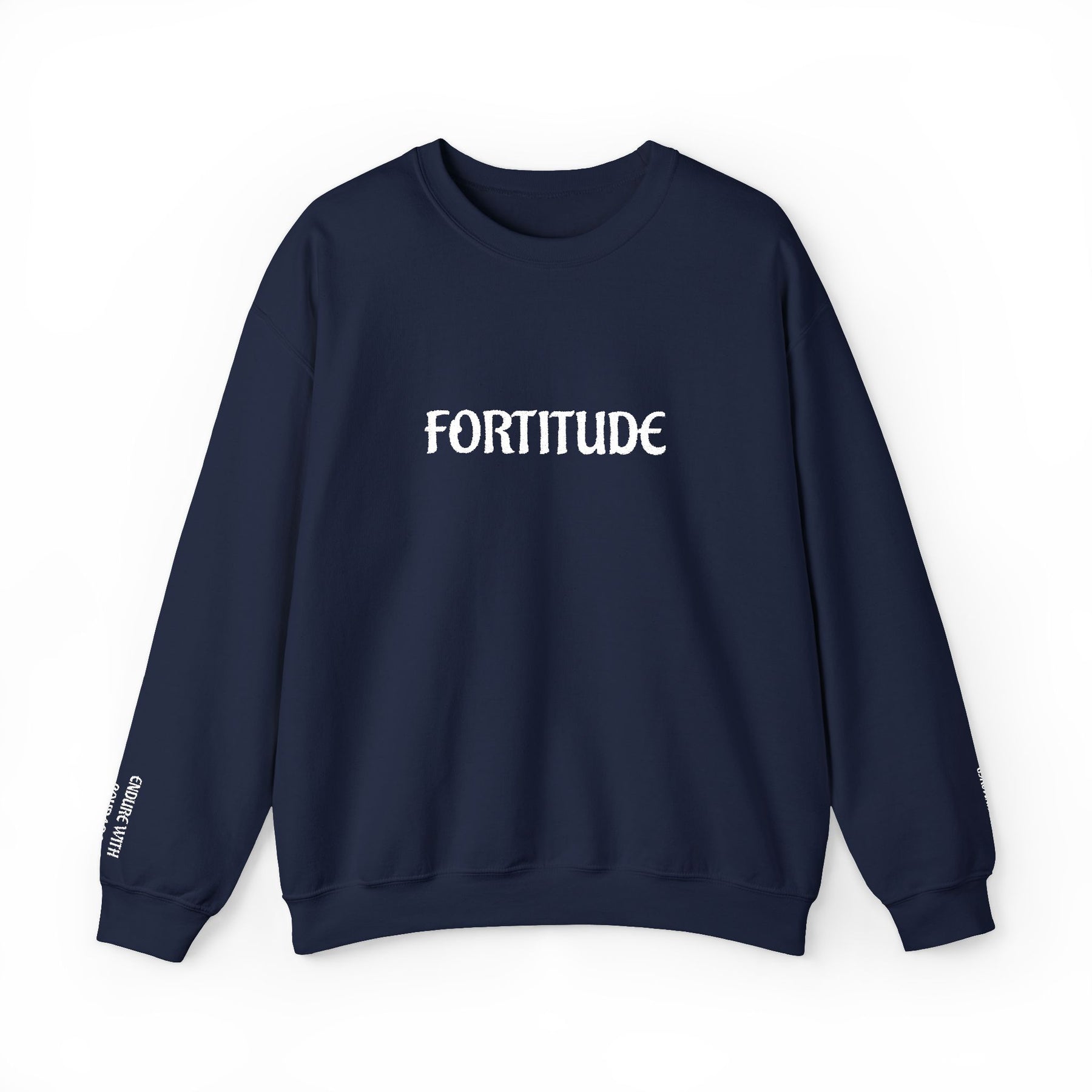 Master Mason Blue Lodge Sweatshirt - Fortitude Endure with Courage Square & Compass - Bricks Masons