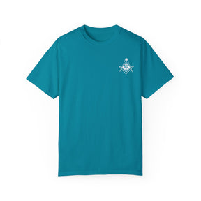 Master Mason Blue Lodge Canada Jurisdiction T-Shirt - Garment-Dyed Tee - Bricks Masons