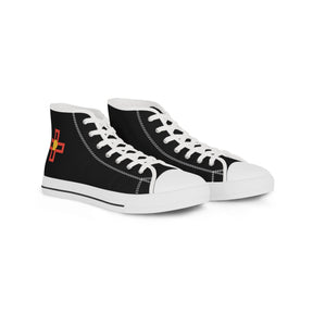 St. Thomas of Acon Sneaker - High Top Black & White - Bricks Masons