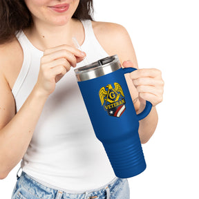 Vaso de cuello redondo de la Logia Azul de Maestro Masón - Masón Veterano