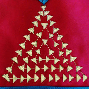 15th Degree Scottish Rite Apron - Red & Green with Gold Bullion Enbroidery - Bricks Masons