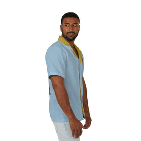 Men's Hawaiian Camp Shirt (AOP) - Bricks Masons