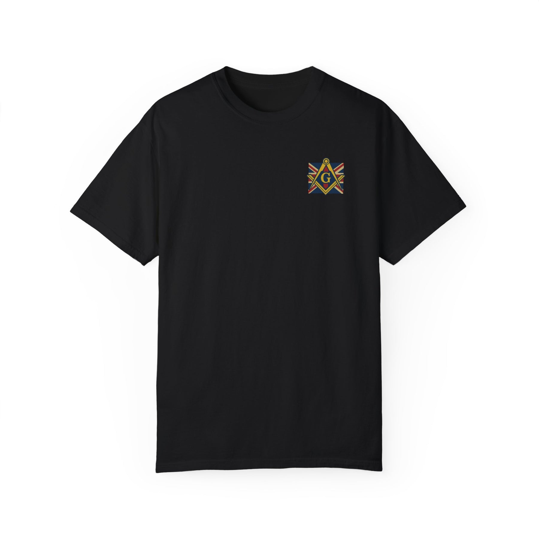 Master Mason Craft T-Shirt - United Kingdom Mason Garment-Dyed Tee - Bricks Masons