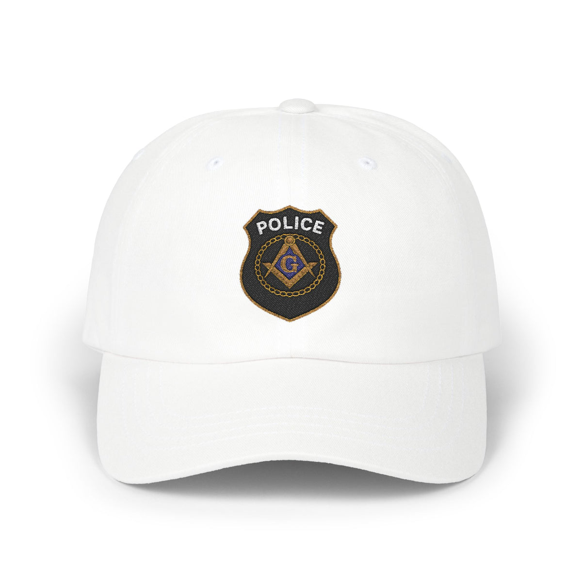 Master Mason Blue Lodge Baseball Cap - Embroidered Police Mason Dad Cap - Bricks Masons
