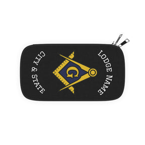 Master Mason Blue Lodge Passport Wallet - Customizable With Storage Pockets - Bricks Masons