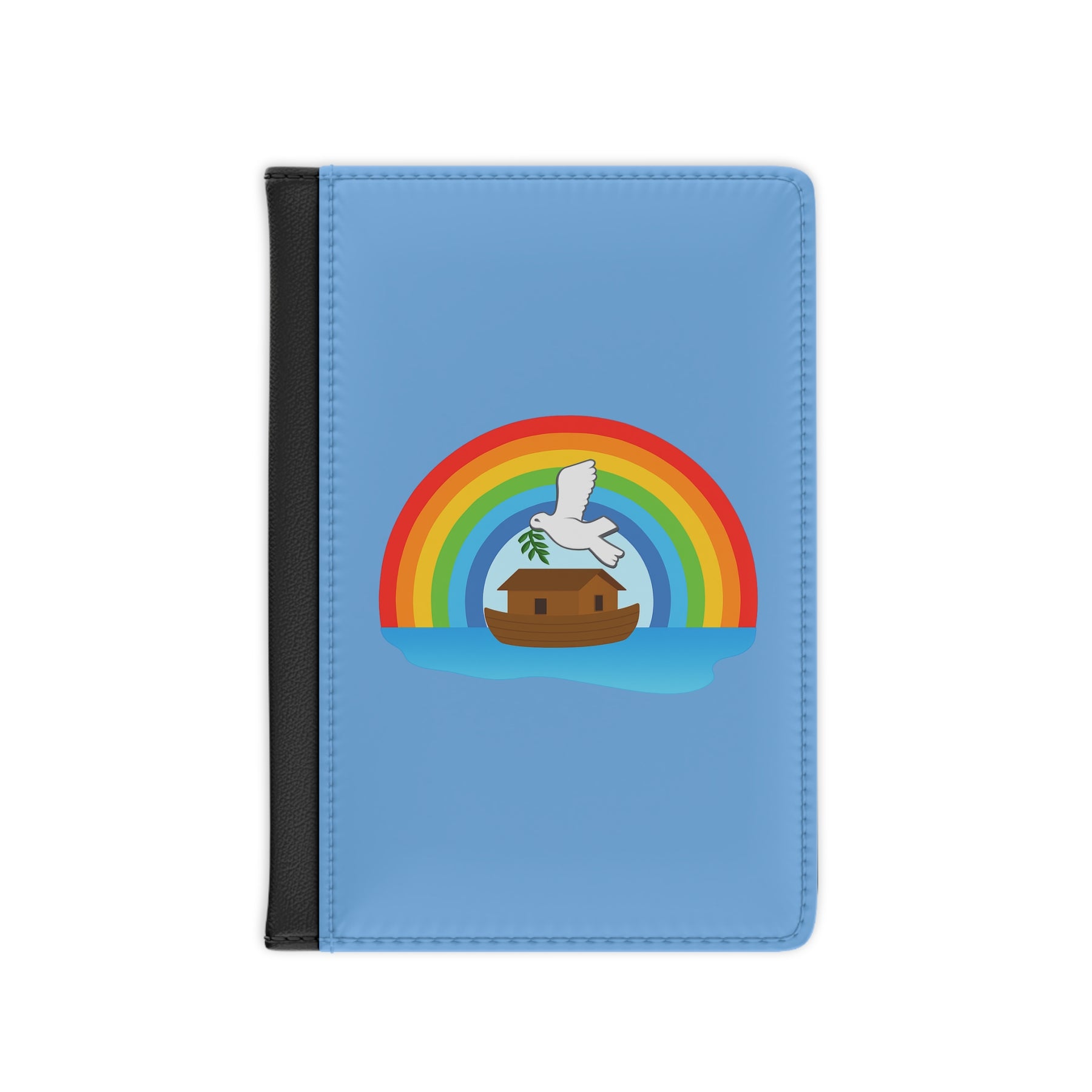 Royal Ark Mariner Passport Cover - Blue With Vibrant Colors PU Leather - Bricks Masons