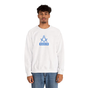 Master Mason Blue Lodge Sweatshirt - Classic Mason Square & Compass Design - Bricks Masons