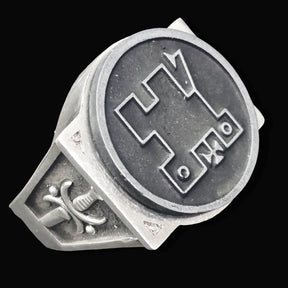Ancient Israel Ring - Key of Solomon COUNT ALPHAS - Bricks Masons
