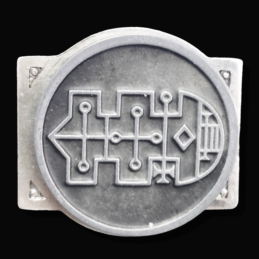 Demon Ring 40 COUNT RAUM 72 Demons Lesser Key of Solomon Goetia In Silver 2.2 cm x 1.8 cm 18 Gr Art 1818 - Bricks Masons