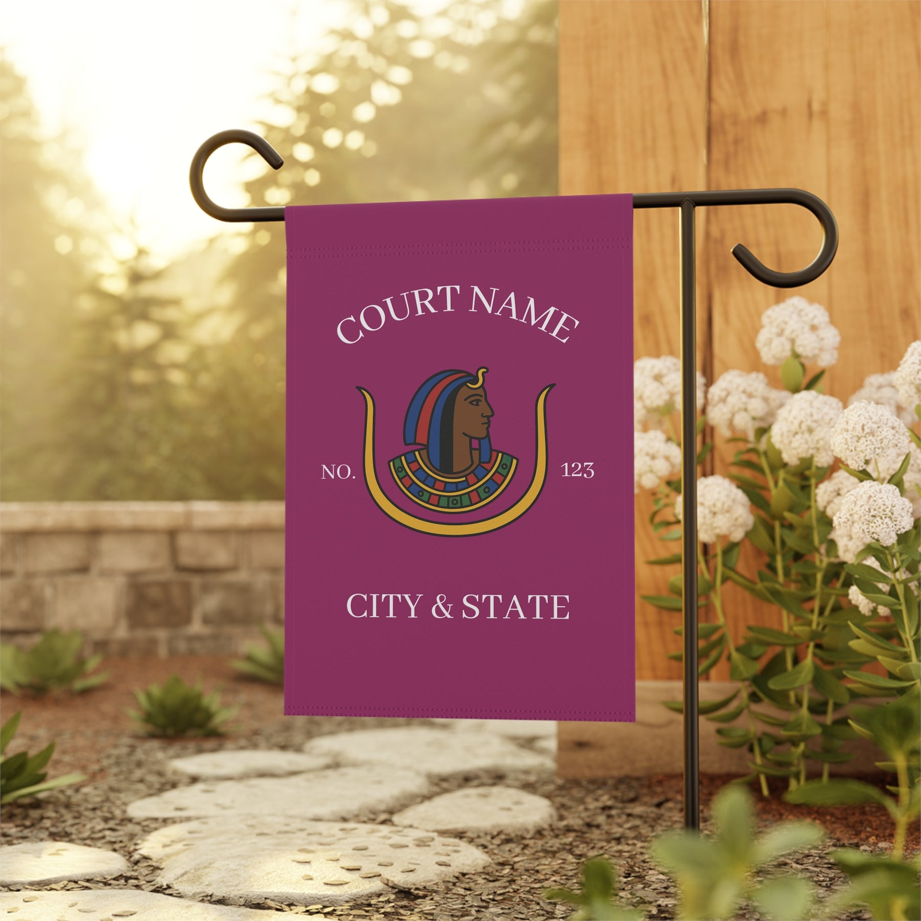 DOI Yard Flag - Printed Poly Poplin With Personalization - Bricks Masons