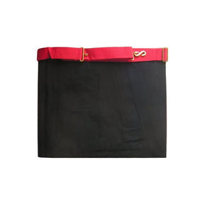 18th Degree Scottish Rite Apron - White & Red Moire - Bricks Masons