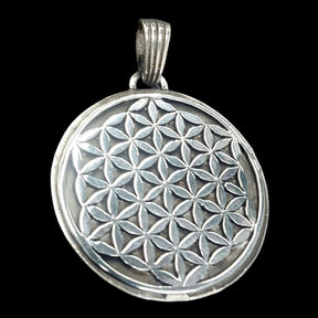 Flower of Life and Merkabah Pendant 3 cm 13 g in Silver Art 191 - Bricks Masons