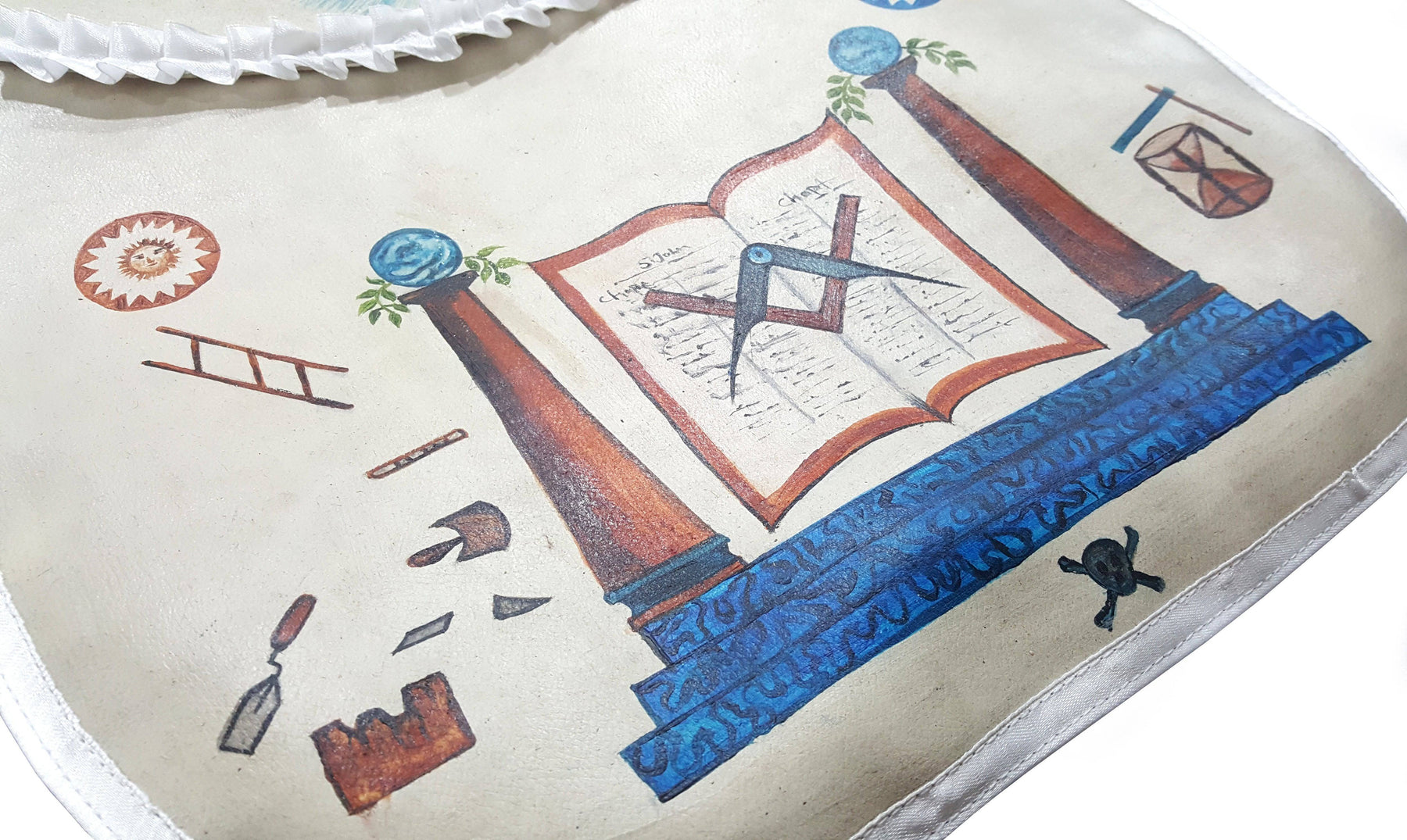 Hand-Painted Apron - History Edition: Masonic Apron of Meriwether Lewis - 18th Century