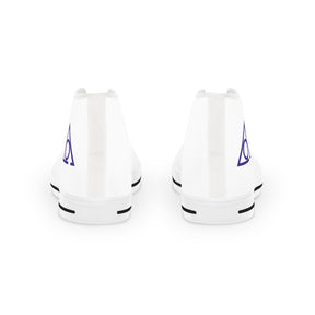 LOCOP Sneaker - High Top Black & White Purple Emblem - Bricks Masons