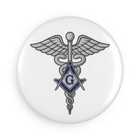 Master Mason Blue Lodge Magnet - Decorative Refrigerator - Bricks Masons