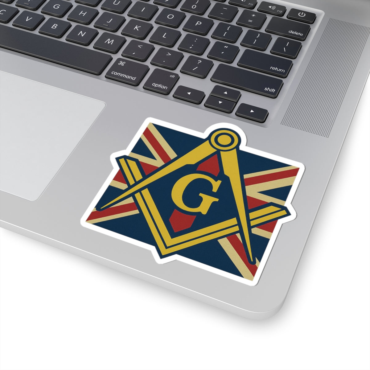 Master Mason Craft Sticker Decal - Kiss-Cut United Kingdom Mason Square & Compass G - Bricks Masons