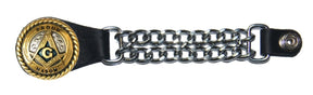 Master Mason Blue Lodge Vest Extender - Proud Mason Double Curb Chain Set
