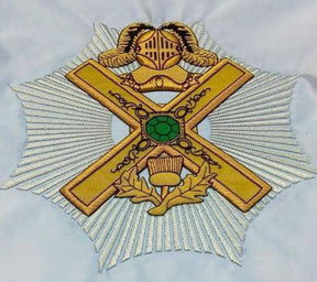 29th Degree Scottish Rite Banner - Handmade Bullion Embroidery - Bricks Masons