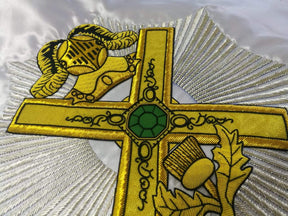 29th Degree Scottish Rite Banner - Handmade Bullion Embroidery - Bricks Masons