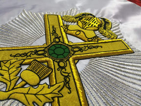 29th Degree Scottish Rite Banner - Handmade Bullion Embroidery - Bricks Masons