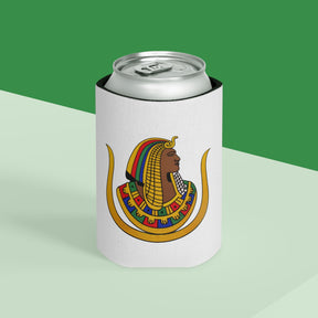 DOI Can Cooler - Colorful Emblem On White Polyester - Bricks Masons