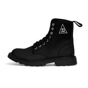 32nd Degree Scottish Rite Boot - Wings Down Nylon Canvas - Bricks Masons