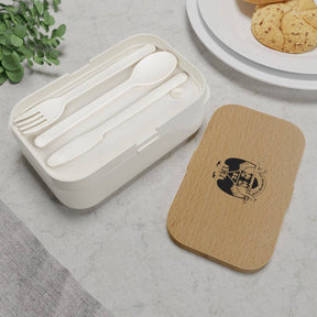 32nd Degree Scottish Rite Lunch Box - Wings Down Wooden Lid - Bricks Masons