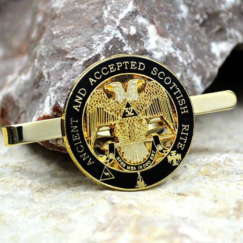 32nd Degree Scottish Rite Tie Bar - ANCIENT AND ACCEPTED - Bricks Masons